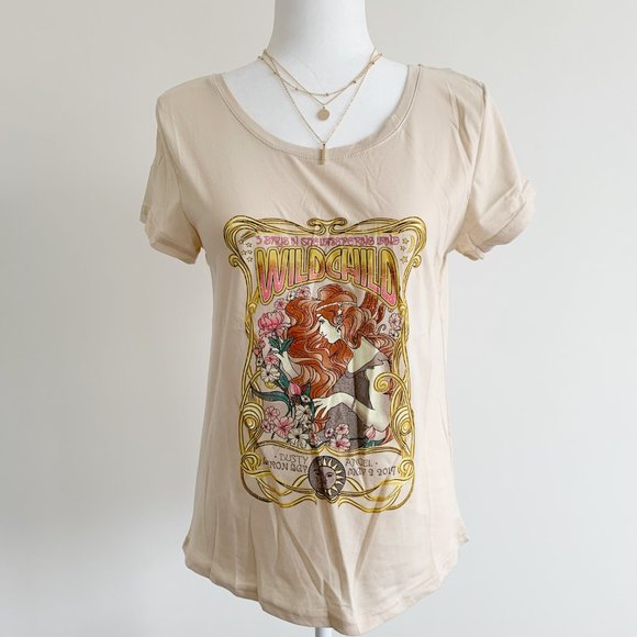 ✨Sale!!✨ Wild Child Dusty Angel Gypsy T-Shirt Medium - Picture 6 of 12